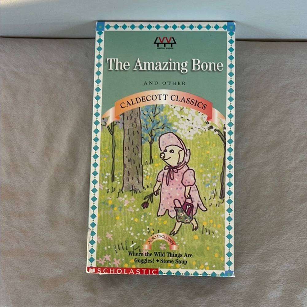 ⭐️ The Amazing Bone Caldecott Classics VHS 1996 Weston Woods Scholastic Rare
